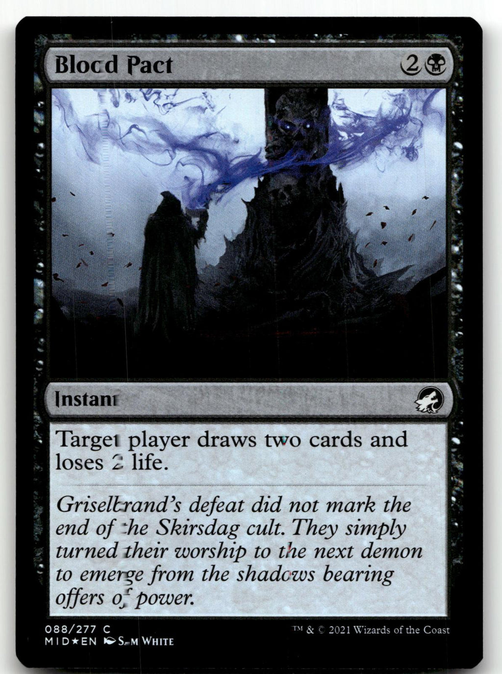 Blood Pact 88 Common Innistrad: Midnight Hunt Magic: The Gathering Foil NM