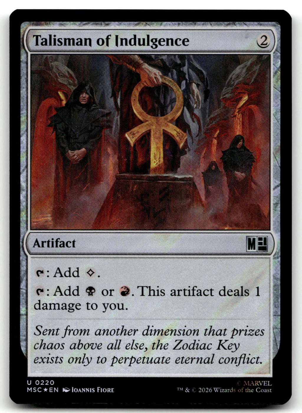 Talisman of Indulgence 220 Commander: Marvel Super Heroes Magic: The Gathering 