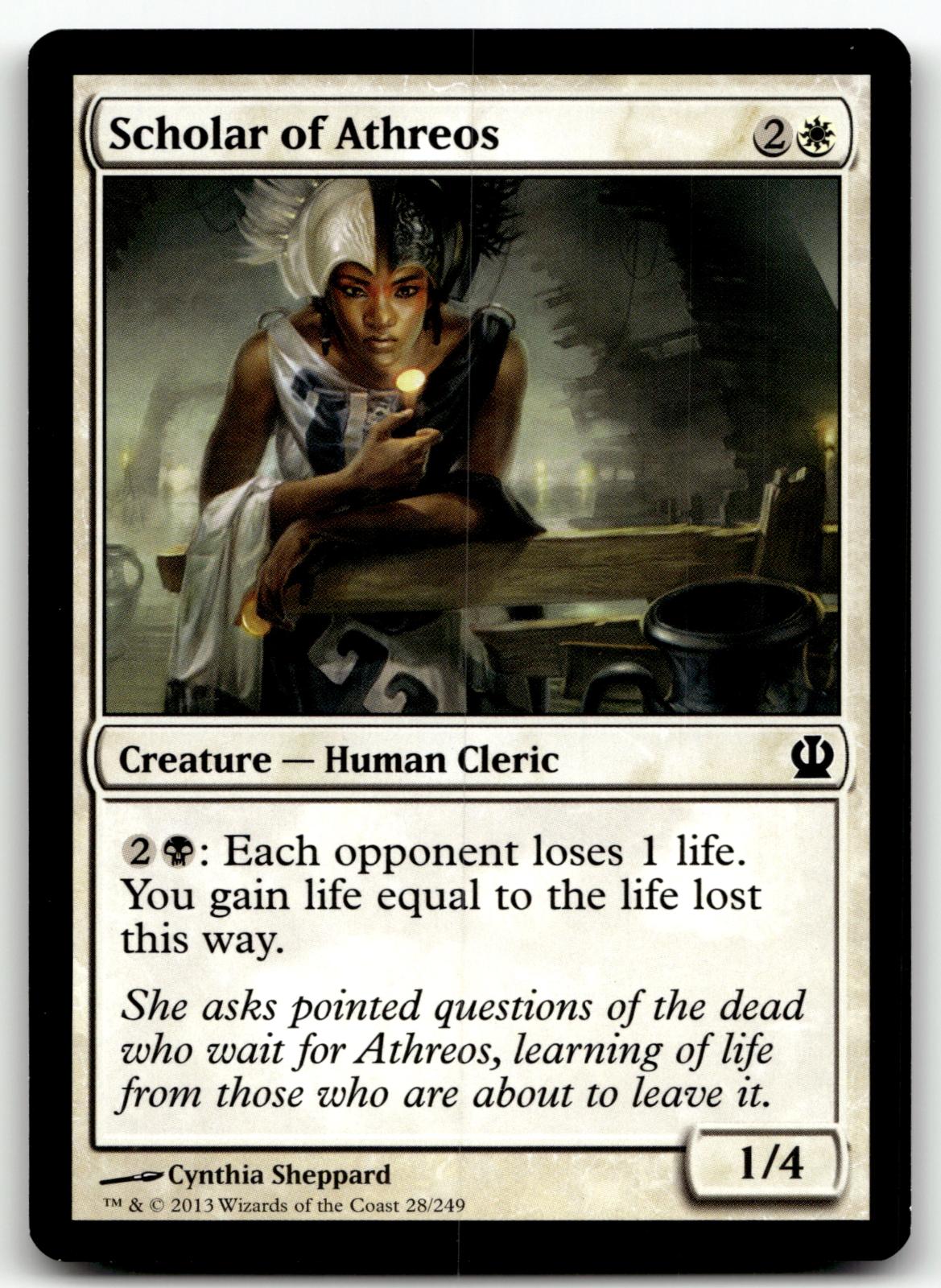 Scholar of Athreos 28 Common Theros Magic: The Gathering Near Mint