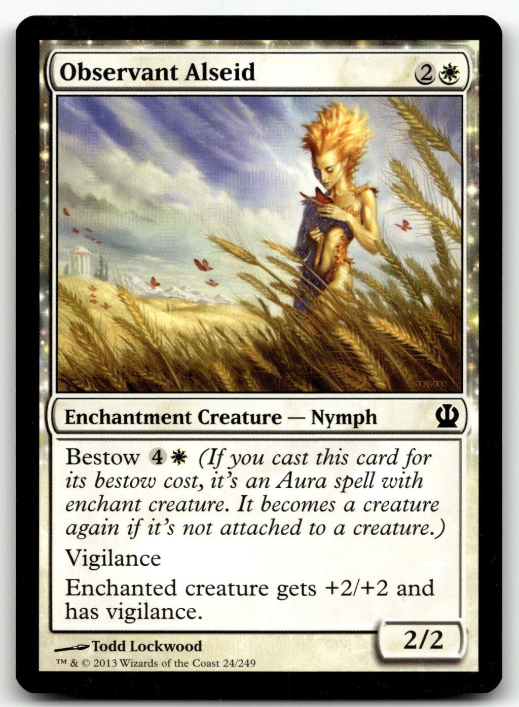 Observant Alseid 24 Common Theros Magic: The Gathering Near Mint