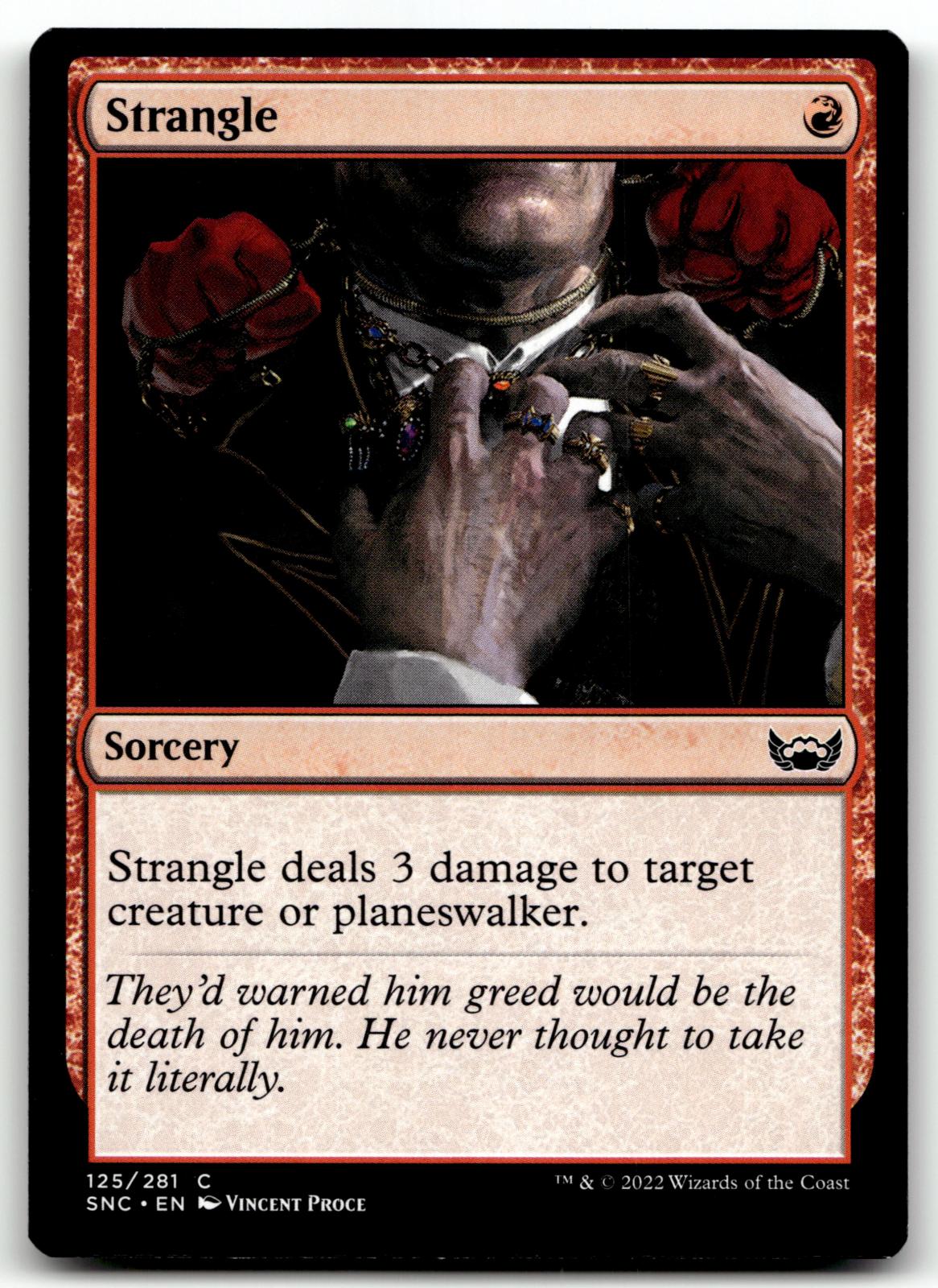 Strangle 125 Common Streets of New Capenna Magic: The Gathering Near Mint
