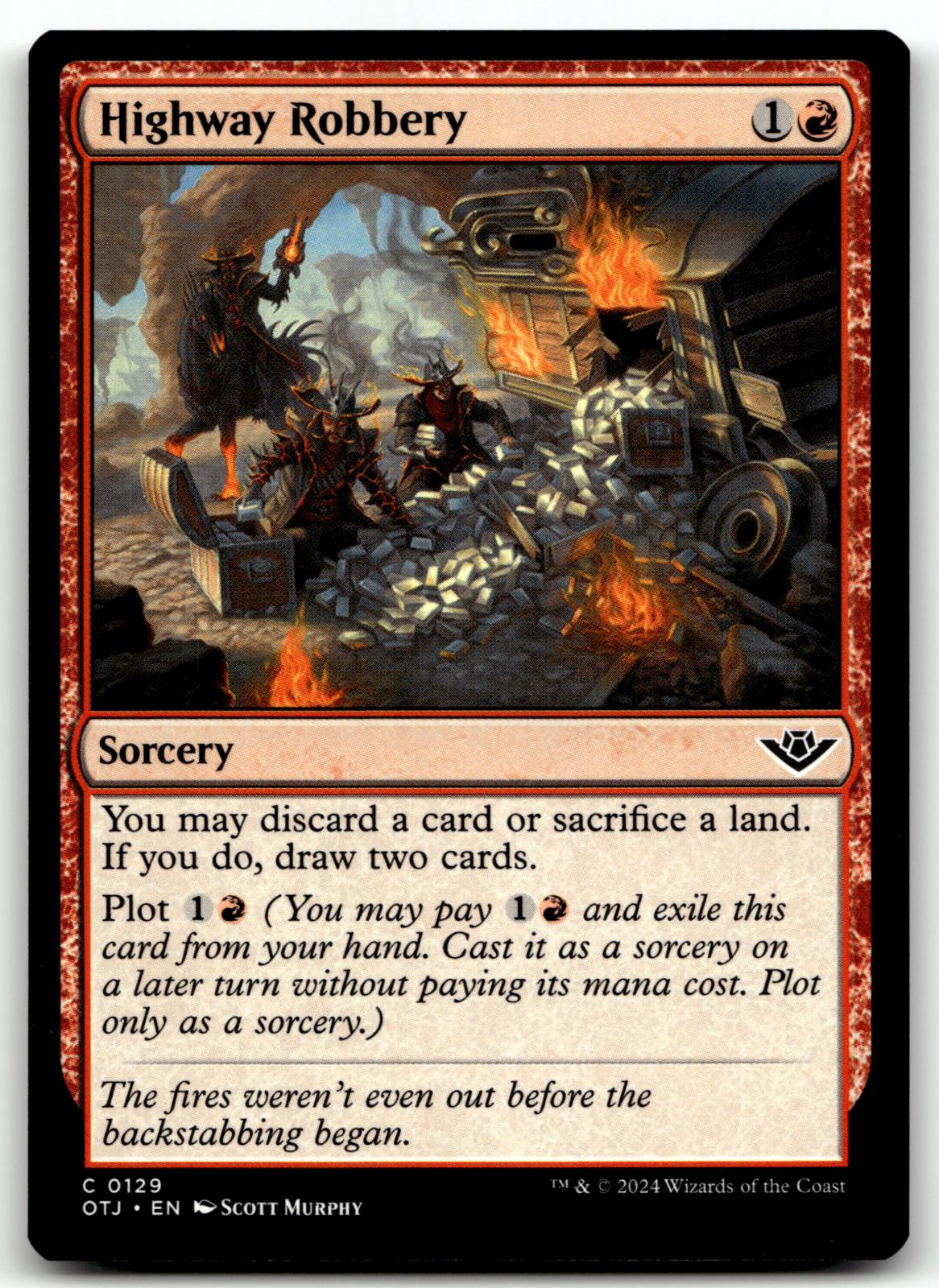 Highway Robbery 129 Common Outlaws of Thunder Junction Magic: The Gathering NM