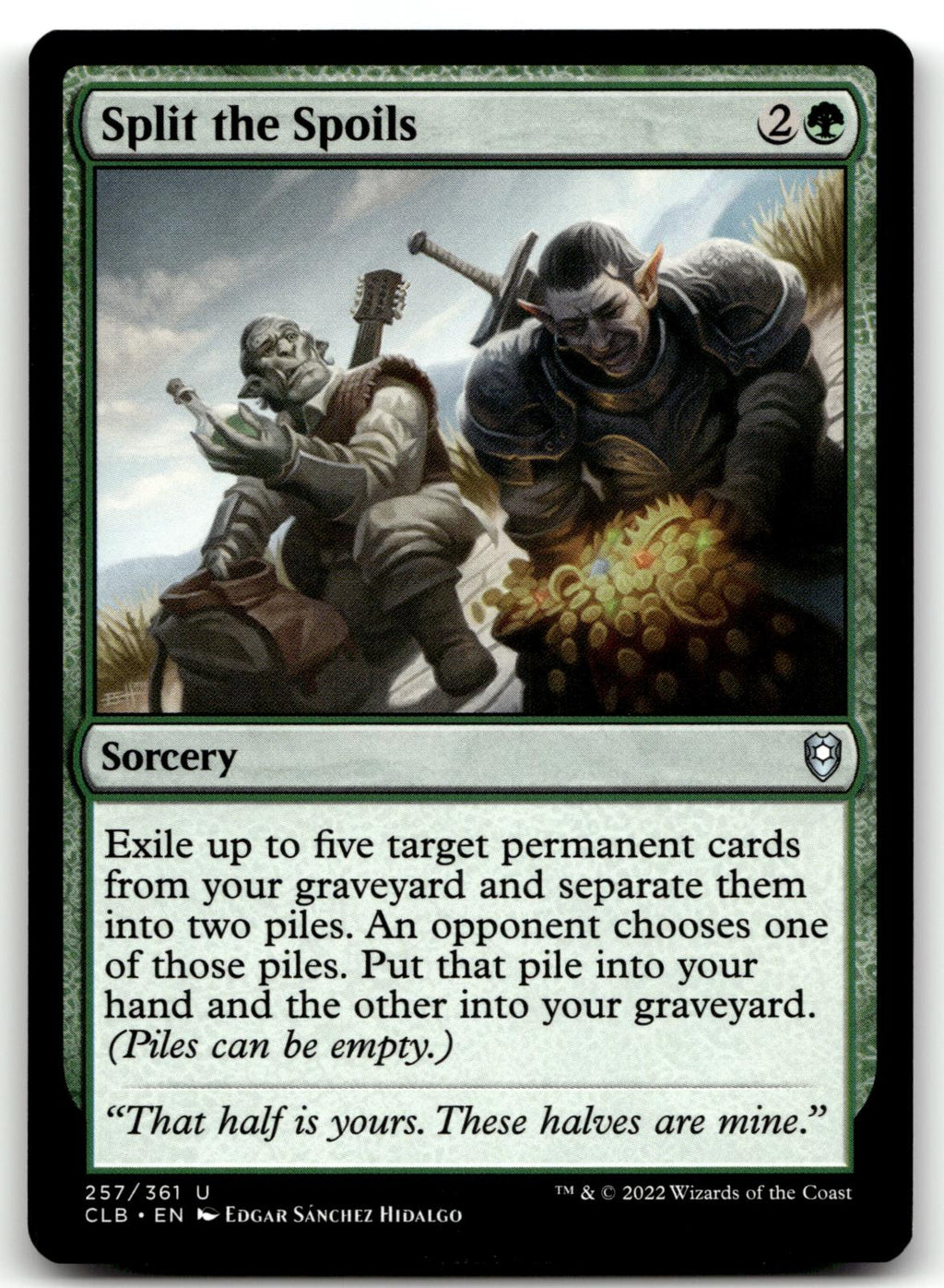 Split the Spoils 257 Commander Legends: Battle for Baldur's Gate Magic: