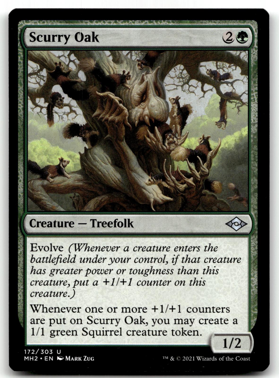 Scurry Oak 172 Uncommon Modern Horizons 2 Magic: The Gathering Near Mint