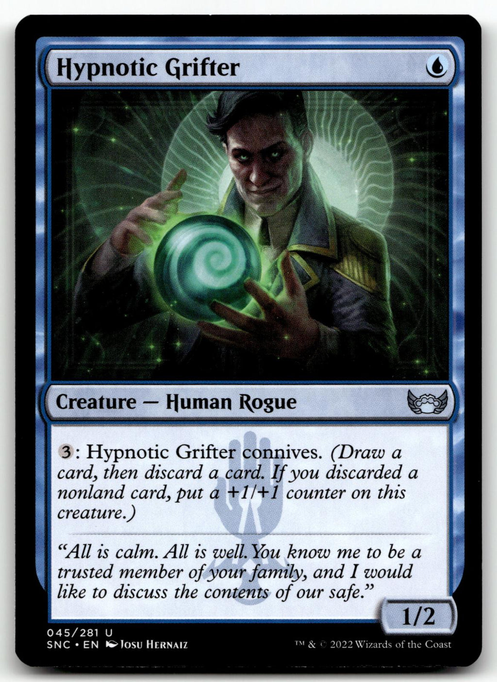 Hypnotic Grifter 45 Uncommon Streets of New Capenna Magic: The Gathering NM