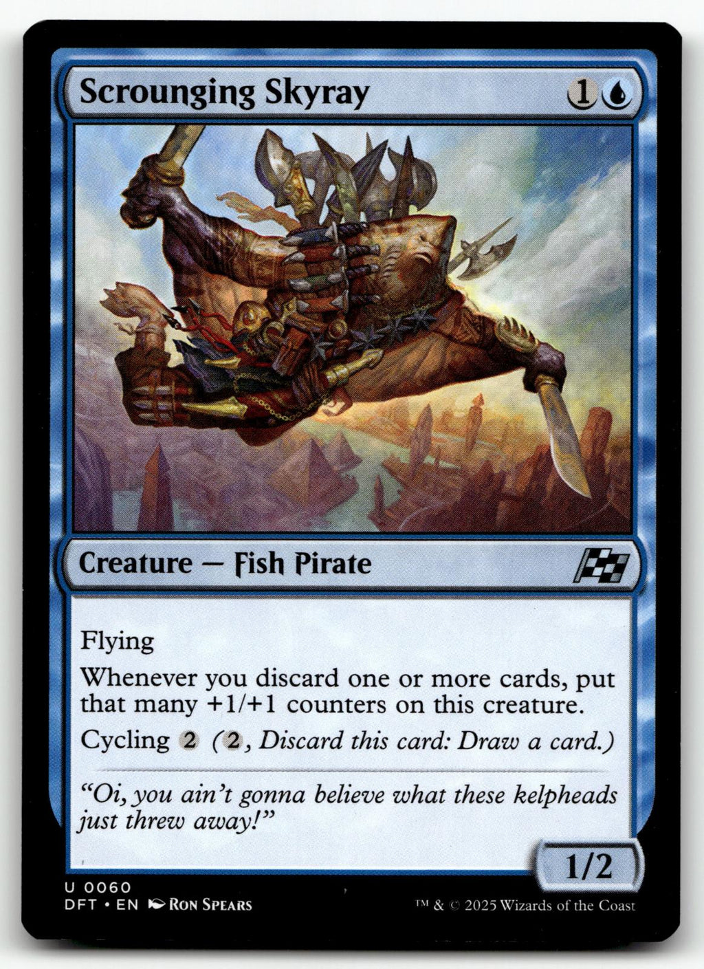 Scrounging Skyray 60 Uncommon Aetherdrift Magic: The Gathering Near Mint