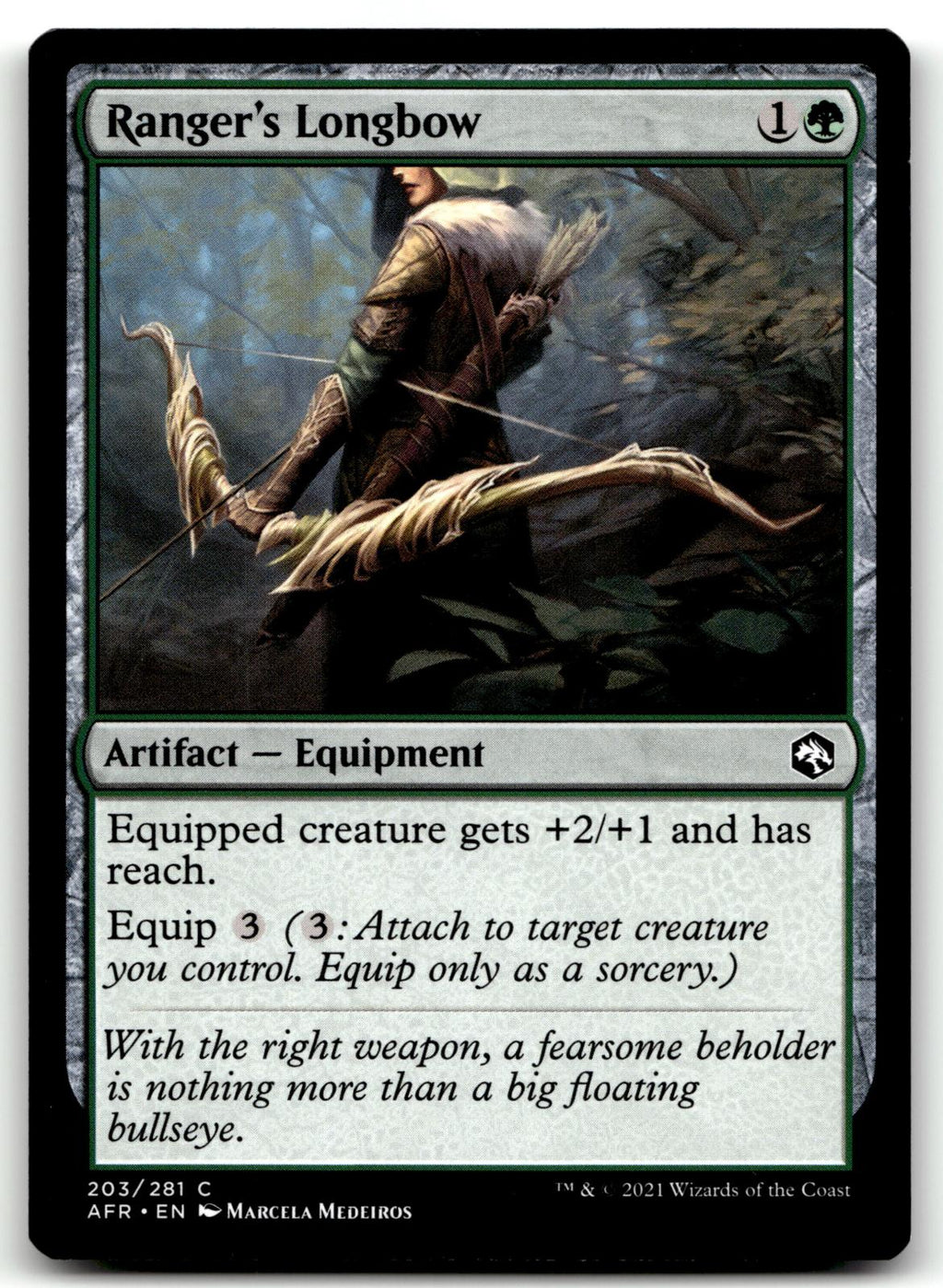 Ranger's Longbow 203 Adventures in the Forgotten Realms Magic: The Gathering NM