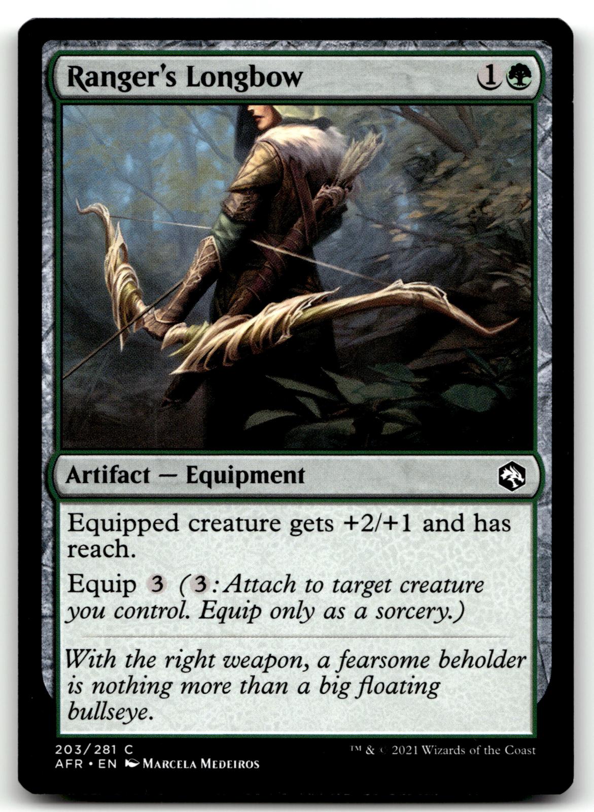 Ranger's Longbow 203 Adventures in the Forgotten Realms Magic: The Gathering NM