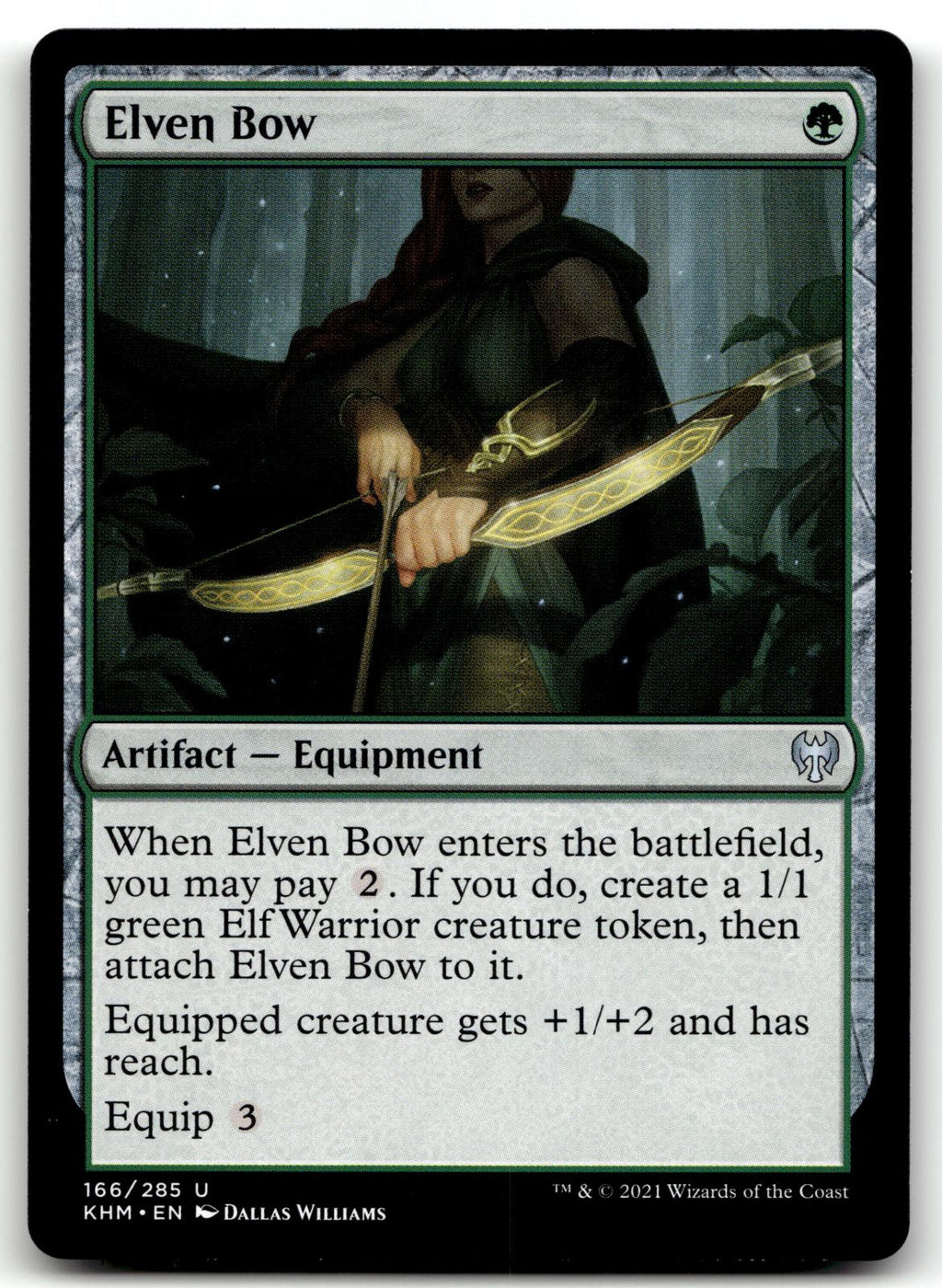 Elven Bow 166 Uncommon Kaldheim Magic: The Gathering Near Mint