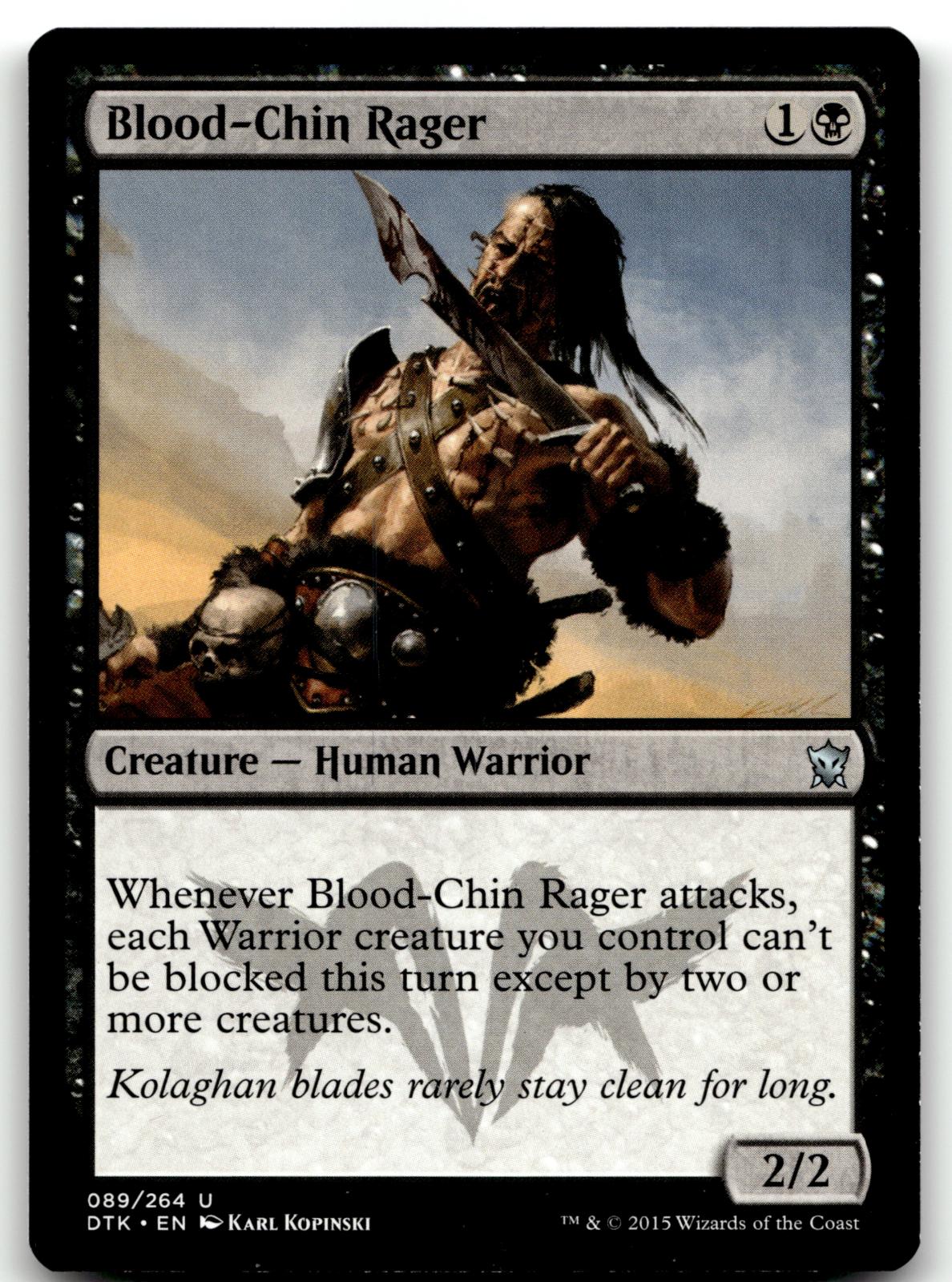 Blood-Chin Rager 89 Uncommon Dragons of Tarkir Magic: The Gathering Near Mint