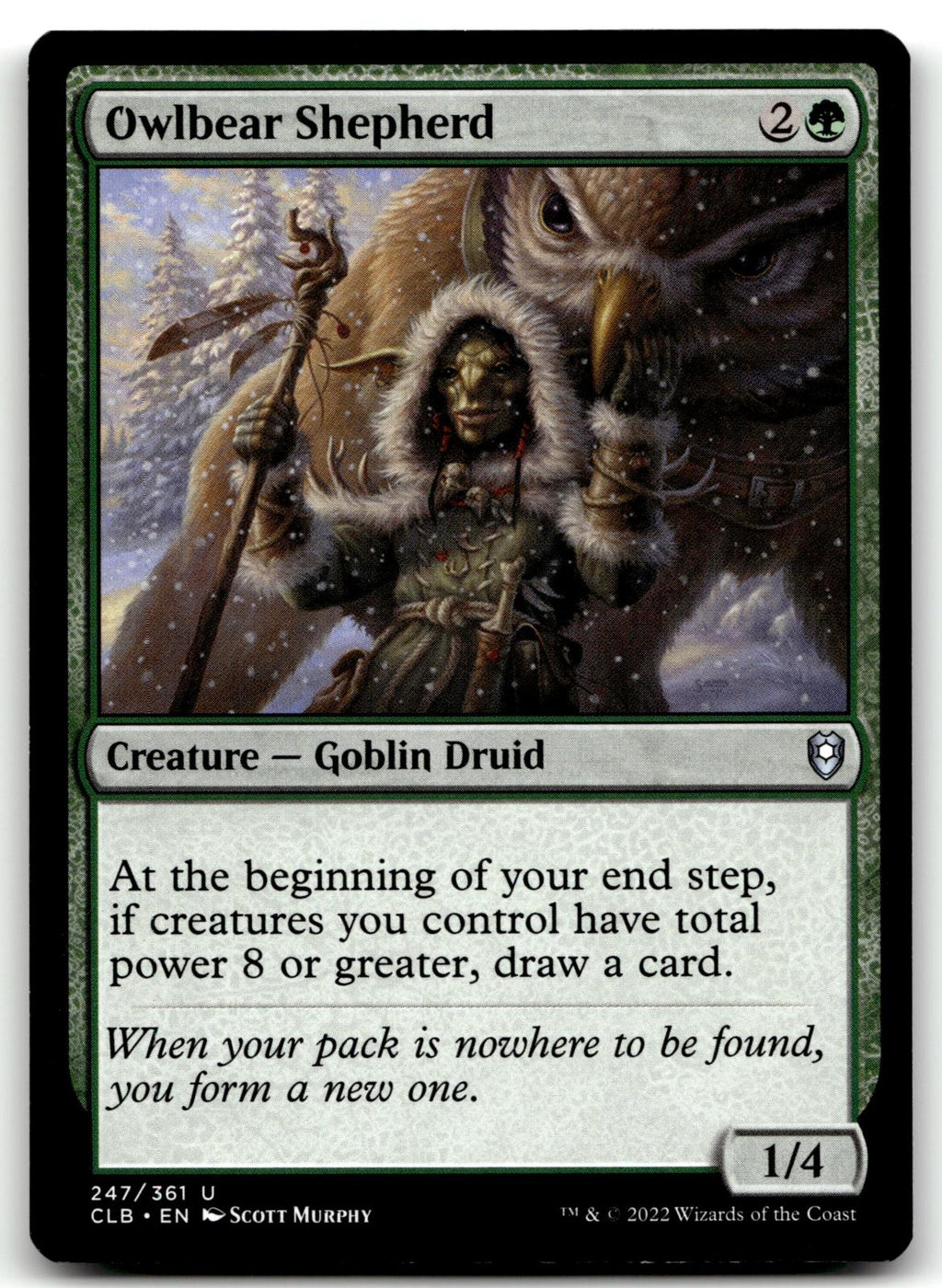 Owlbear Shepherd 247 Commander Legends: Battle for Baldur's Gate Magic: