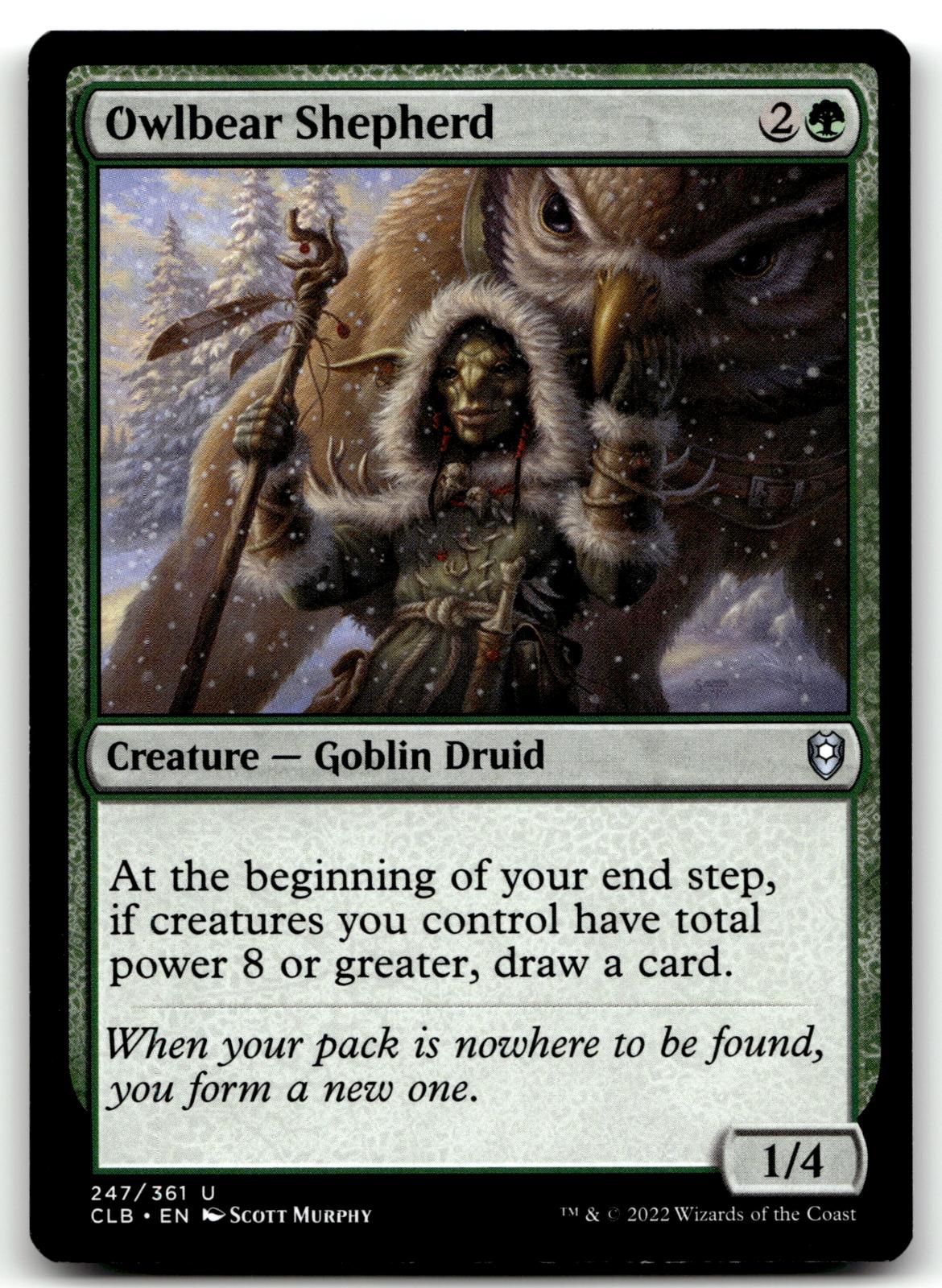 Owlbear Shepherd 247 Commander Legends: Battle for Baldur's Gate Magic: