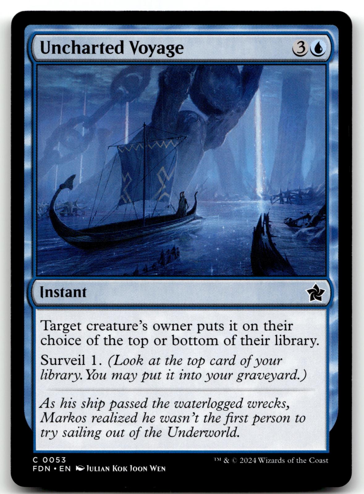 Uncharted Voyage 53 Common Foundations Magic: The Gathering Near Mint