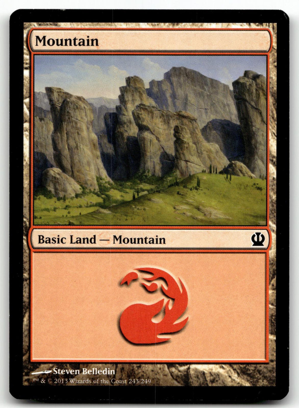 Mountain (243) 243 Land Theros Magic: The Gathering Near Mint