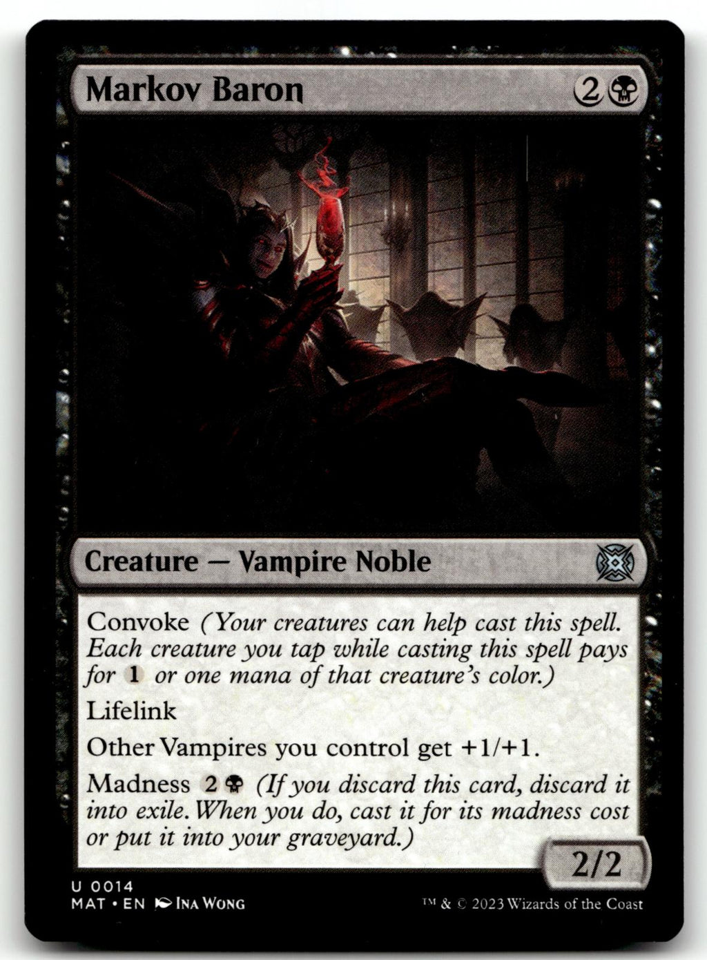 Markov Baron 14 March of the Machine: The Aftermath Magic: The Gathering NM