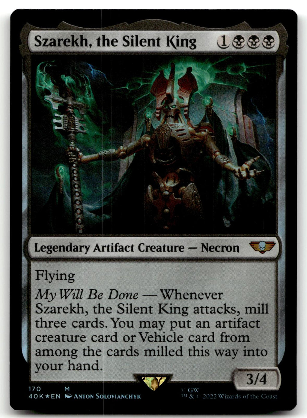 Szarekh, the Silent King 170 Universes Beyond: Warhammer 40,000 Magic: The Gathering Foil NM