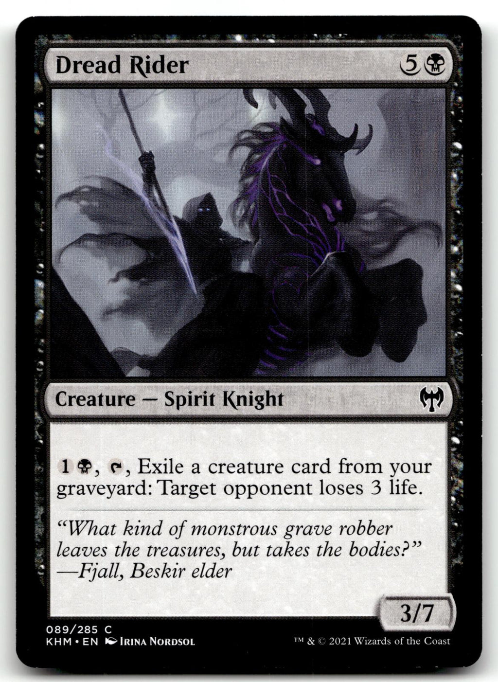 Dread Rider 89 Common Kaldheim Magic: The Gathering Near Mint