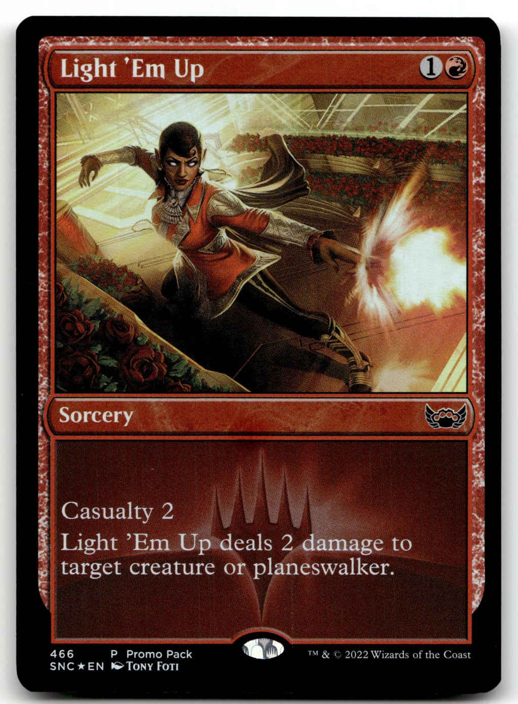 Light 'Em Up 466 Promo Pack: Streets of New Capenna Magic: The Gathering Foil NM