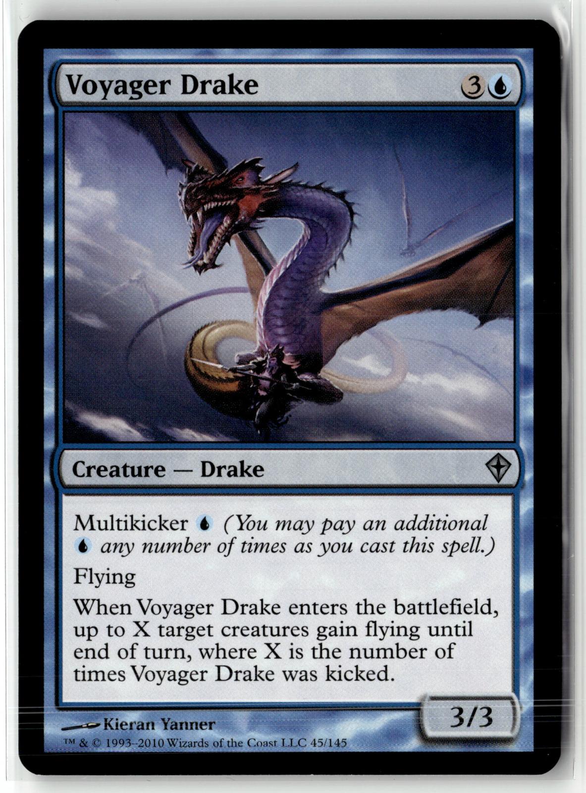 Voyager Drake 45 Uncommon Worldwake Magic: The Gathering Near Mint