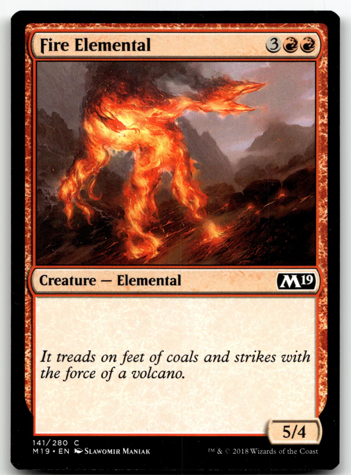 Fire Elemental 141 Common Core Set 2019 Magic: The Gathering Near Mint