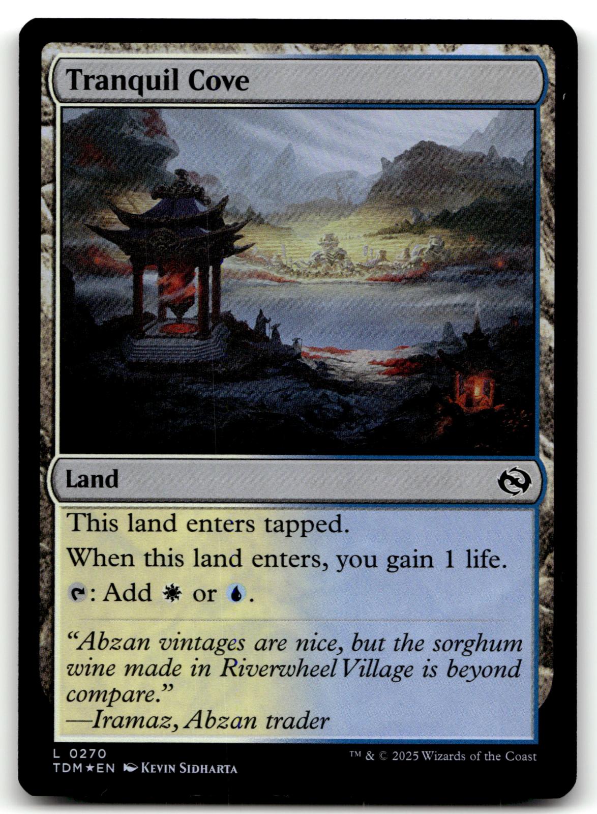 Tranquil Cove 270 Land Tarkir: Dragonstorm Magic: The Gathering Foil Near Mint