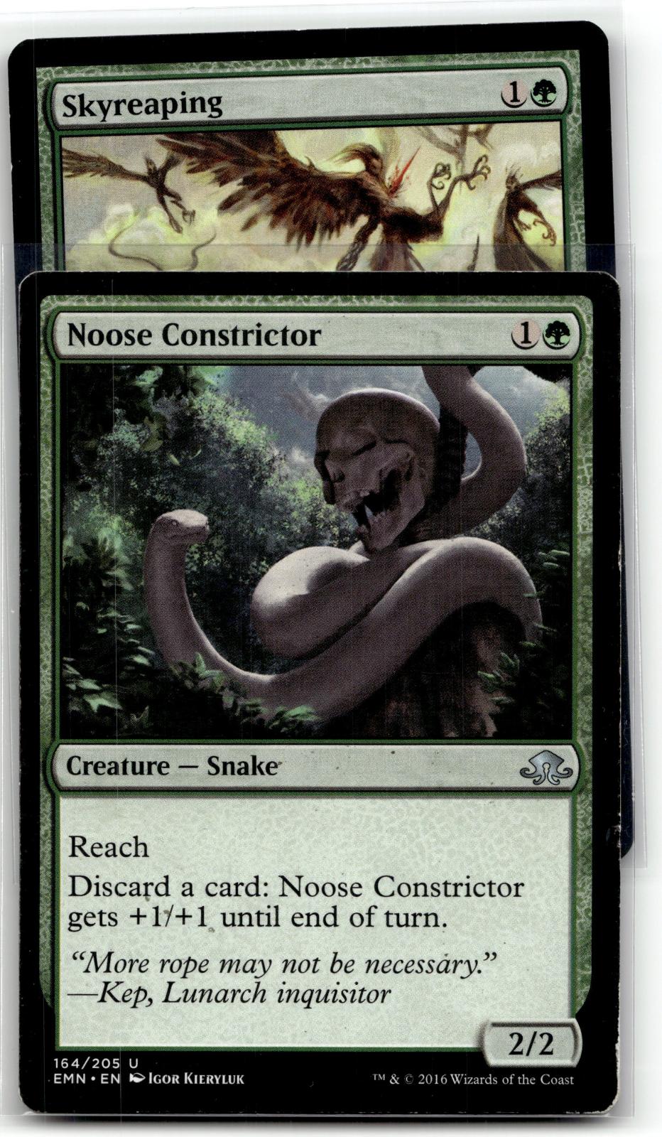 Noose Constrictor 164 Uncommon Eldritch Moon Magic: The Gathering Near Mint