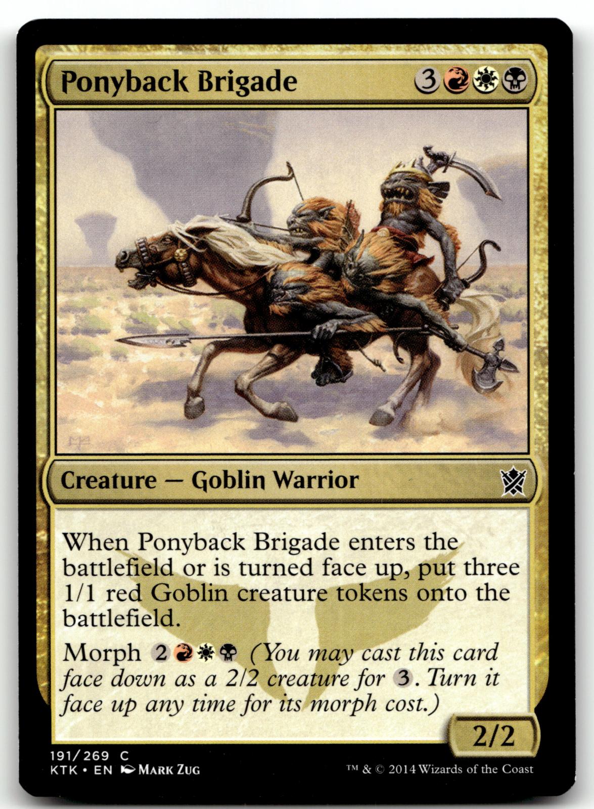 Ponyback Brigade 191 Common Khans of Tarkir Magic: The Gathering Near Mint