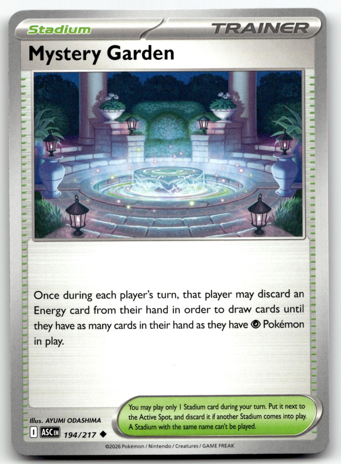 Mystery Garden 194/217 Uncommon Ascended Heroes Pokemon Near Mint