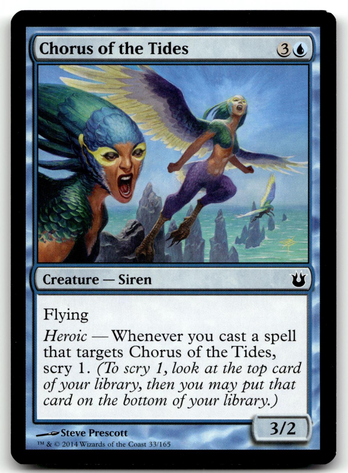 Chorus of the Tides 33 Common Born of the Gods Magic: The Gathering Near Mint