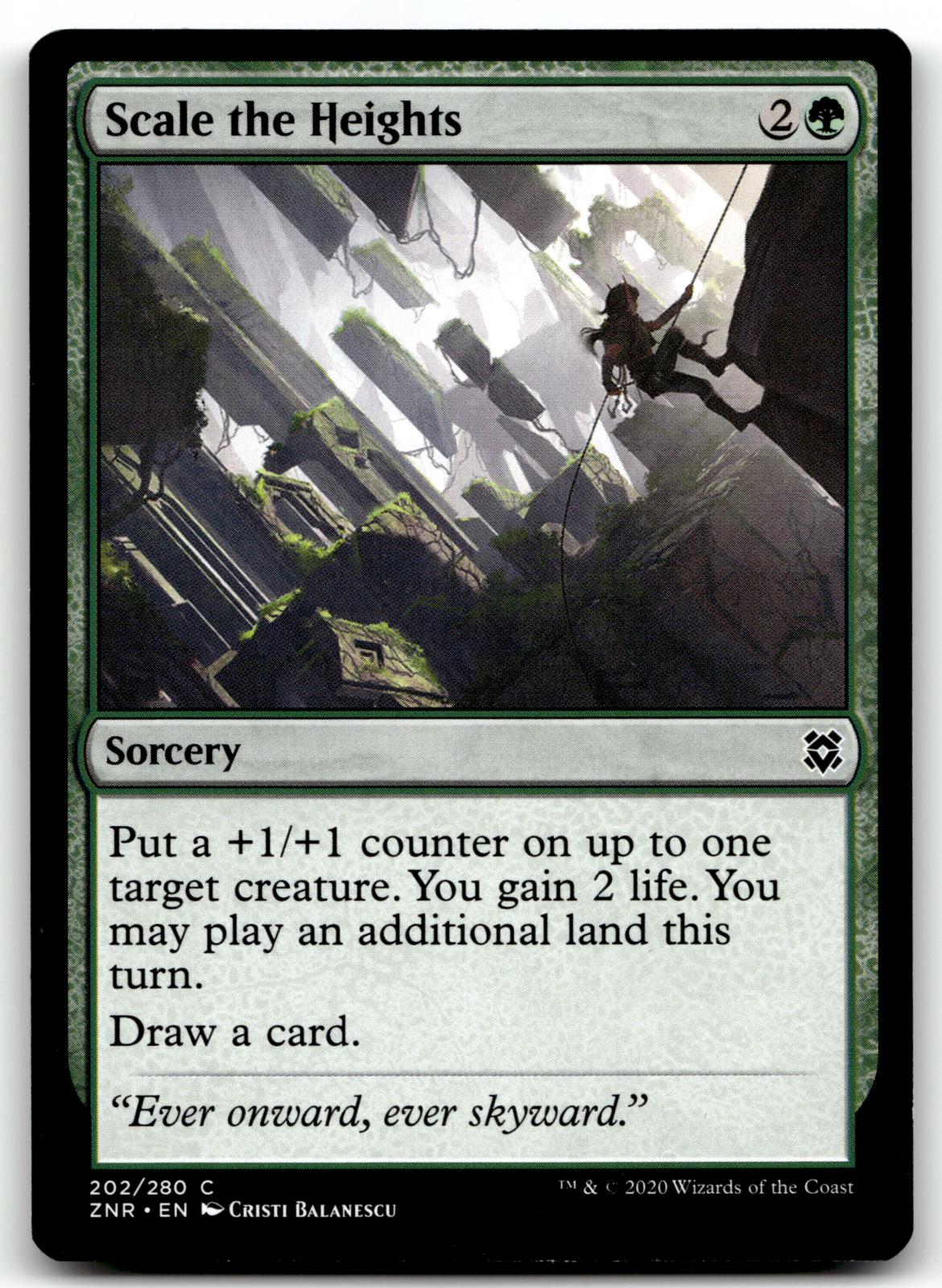 Scale the Heights 202 Common Zendikar Rising Magic: The Gathering Near Mint