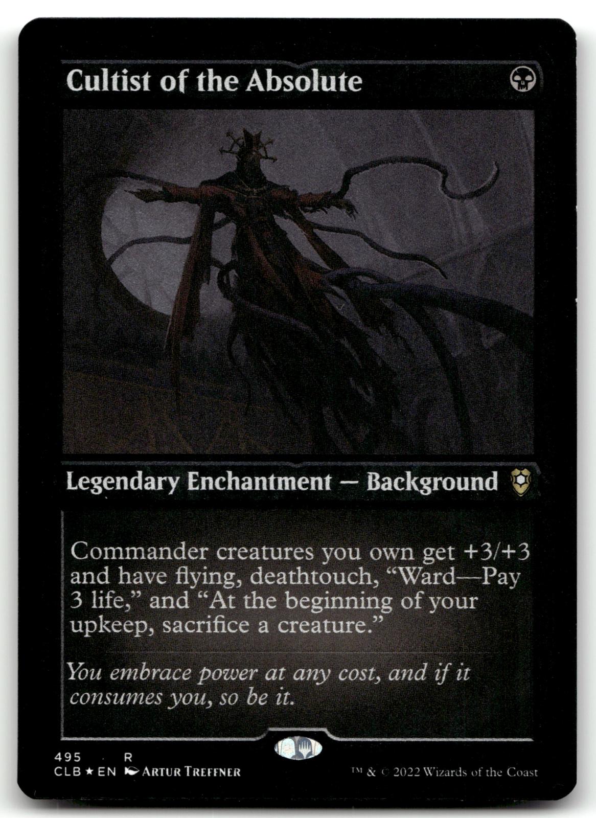 Cultist of the Absolute (Foil Etched) 495 Commander Legends: Battle for Baldur's Gate Magic: The Gathering NM