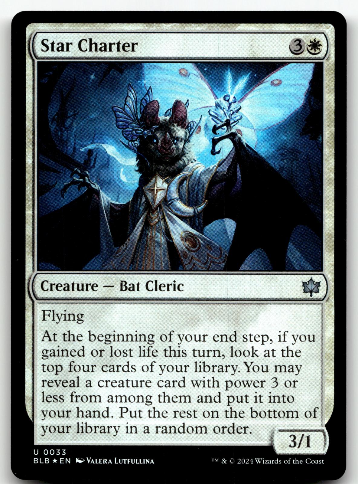 Star Charter 33 Uncommon Bloomburrow Magic: The Gathering Foil Near Mint