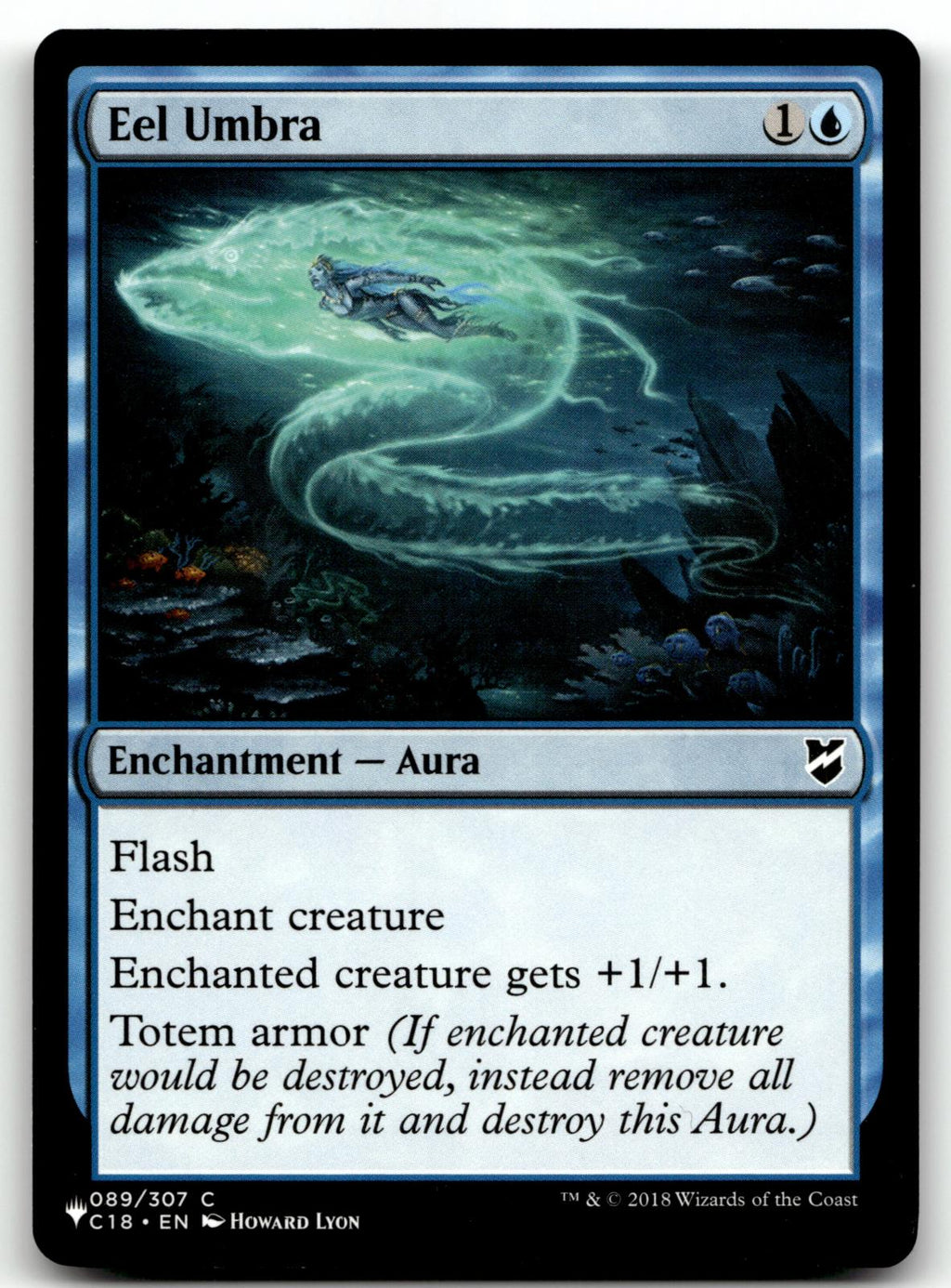Eel Umbra 89 Common Commander 2018 Magic: The Gathering Near Mint