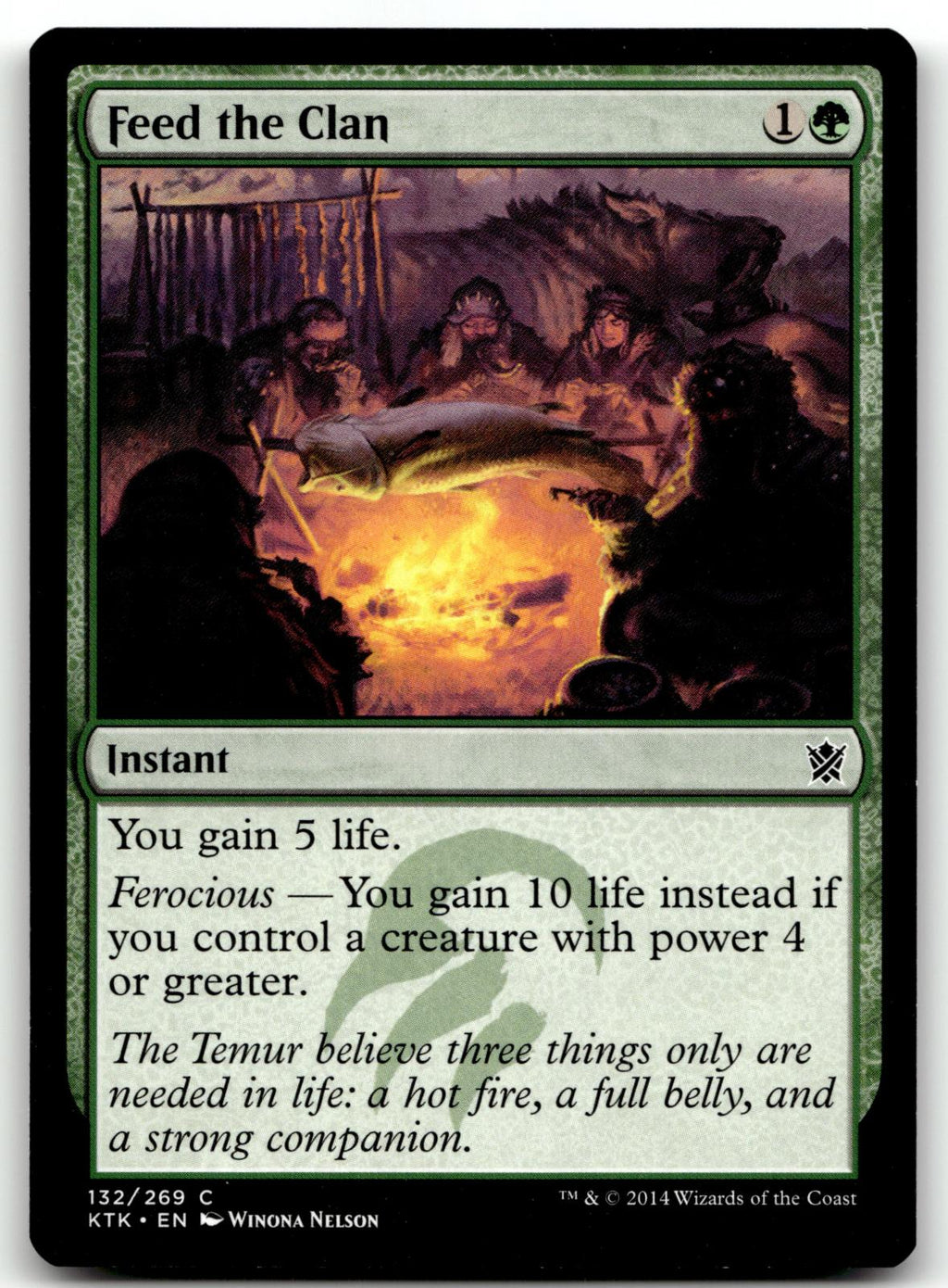 Feed the Clan 132 Common Khans of Tarkir Magic: The Gathering Near Mint