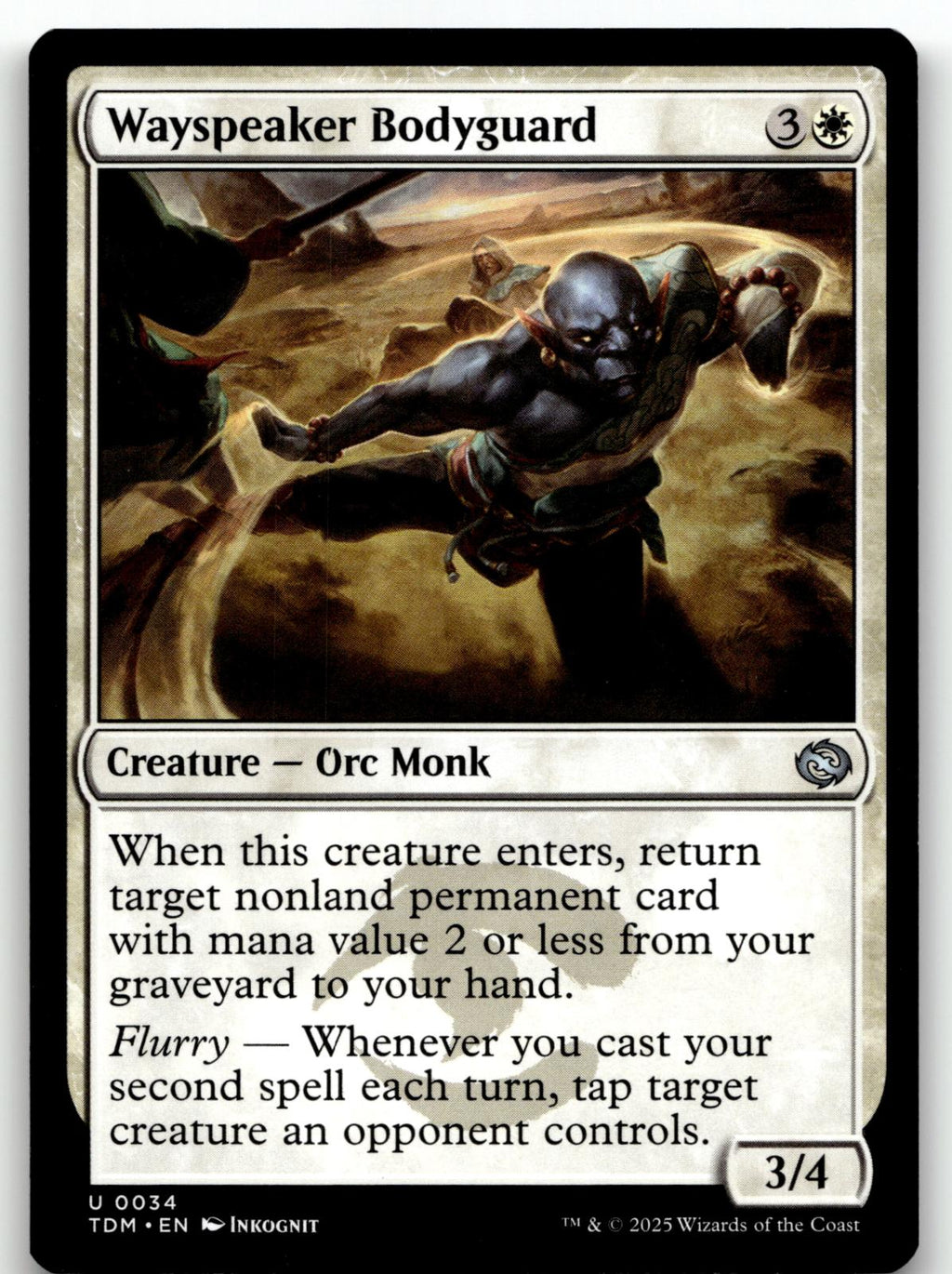 Wayspeaker Bodyguard 34 Uncommon Tarkir: Dragonstorm Magic: The Gathering NM