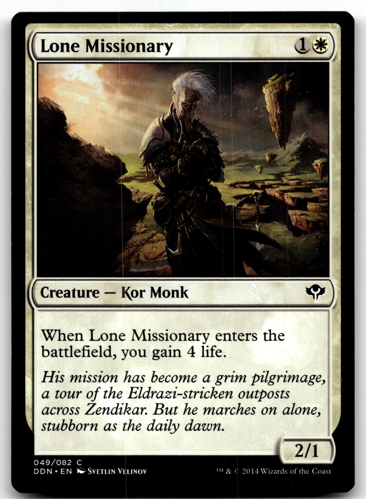 Lone Missionary 49 Common Duel Decks: Speed vs. Cunning Magic: The Gathering NM