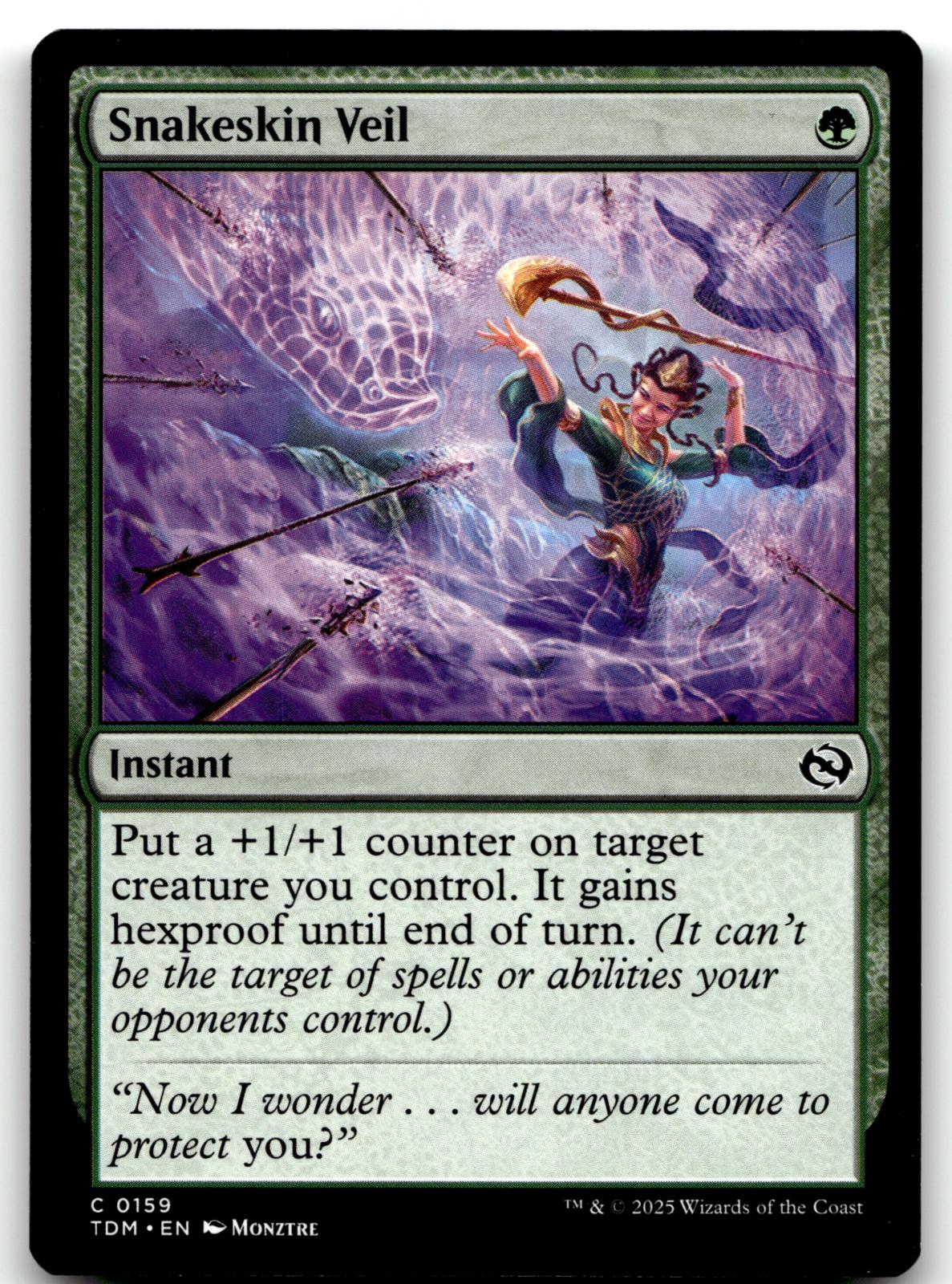 Snakeskin Veil 159 Common Tarkir: Dragonstorm Magic: The Gathering Near Mint