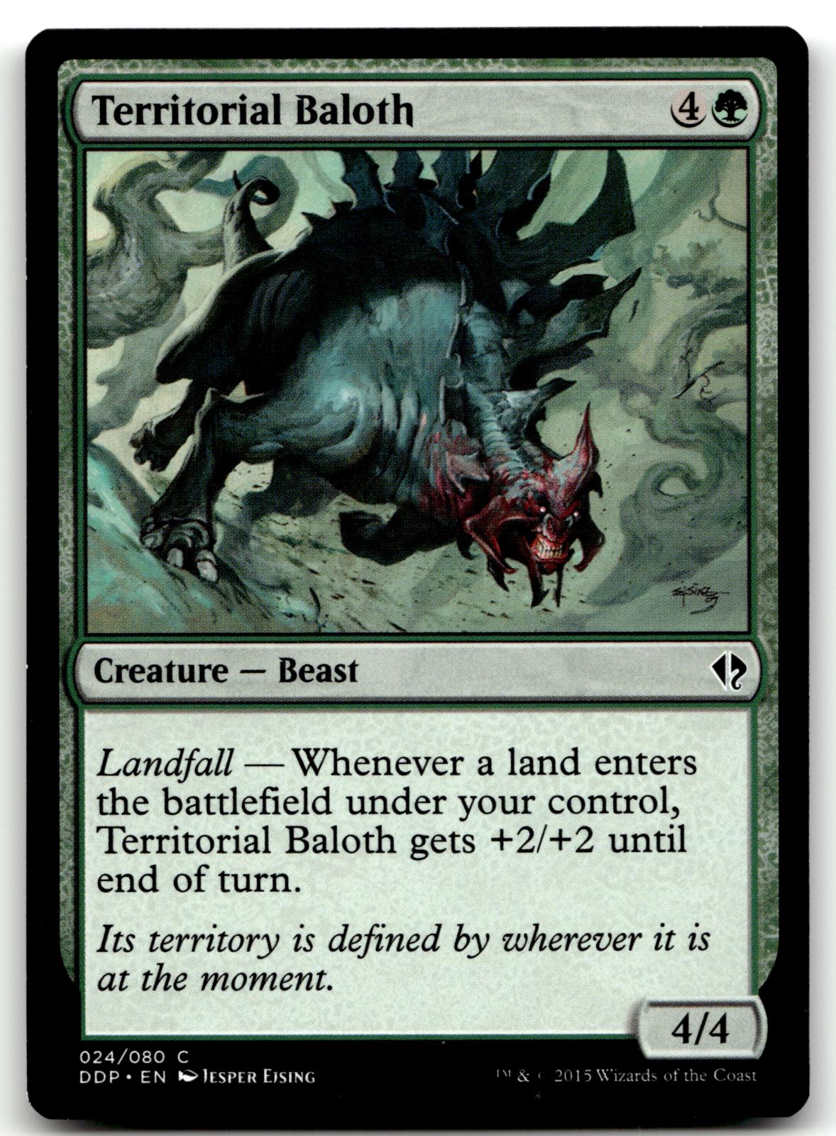 Territorial Baloth 24 Duel Decks: Zendikar vs. Eldrazi Magic: The Gathering NM