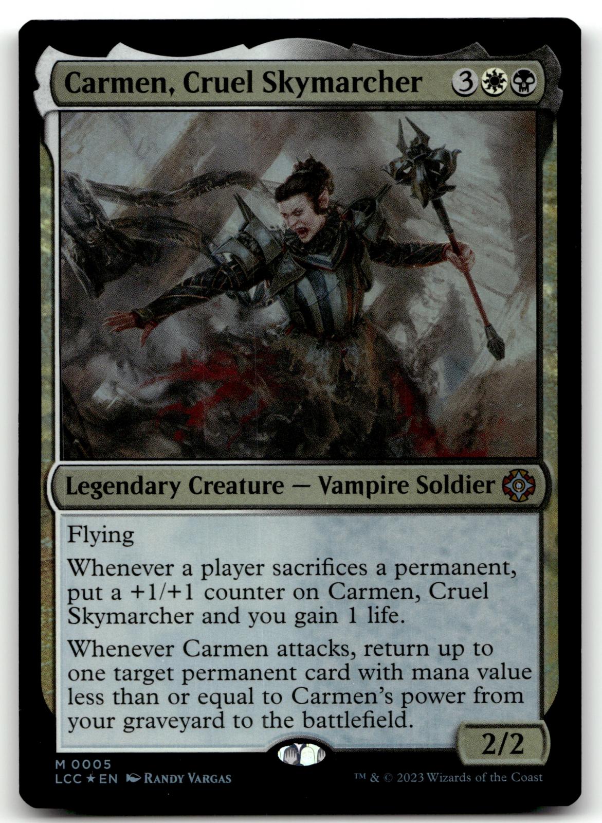 Carmen, Cruel Skymarcher 5 Commander: The Lost Caverns of Ixalan Magic: The Gathering Foil NM