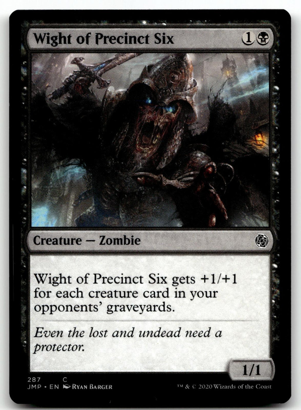 Wight of Precinct Six 287 Common Jumpstart Magic: The Gathering Near Mint