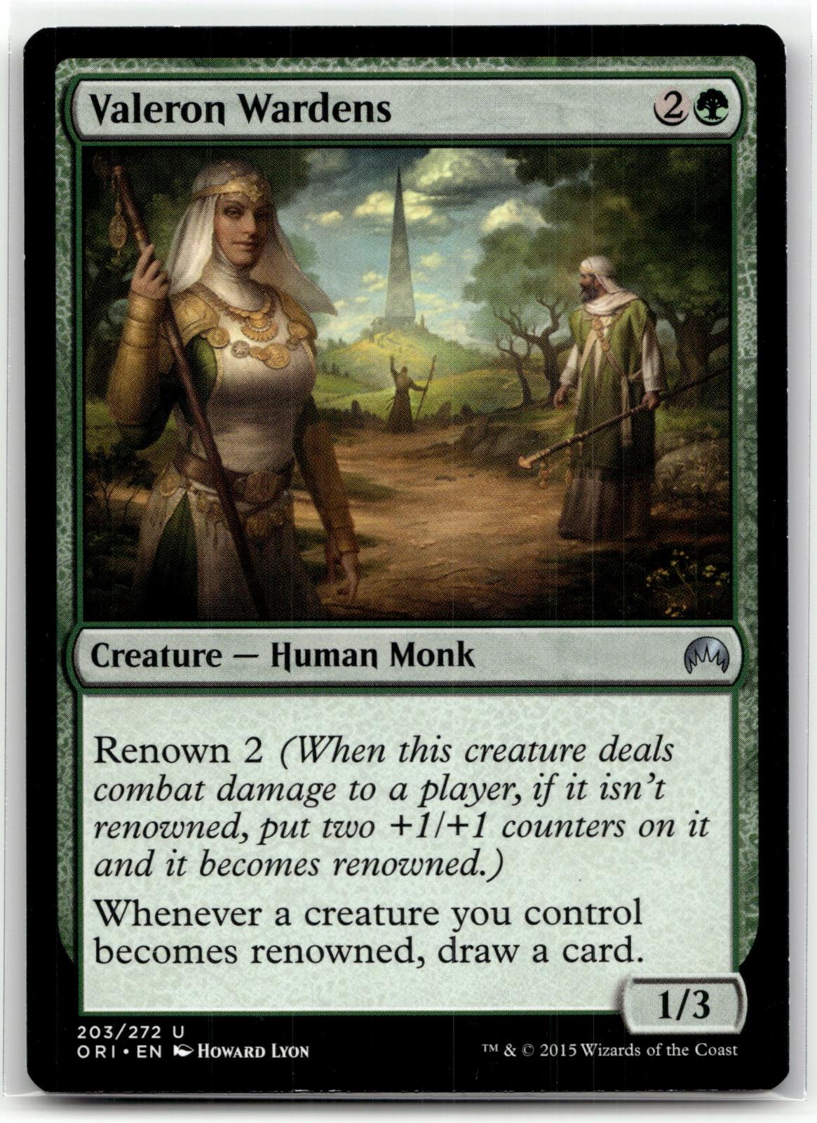 Valeron Wardens 203 Uncommon Magic Origins Magic: The Gathering Near Mint