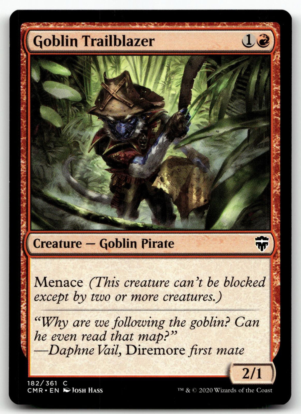Goblin Trailblazer 182 Common Commander Legends Magic: The Gathering Near Mint