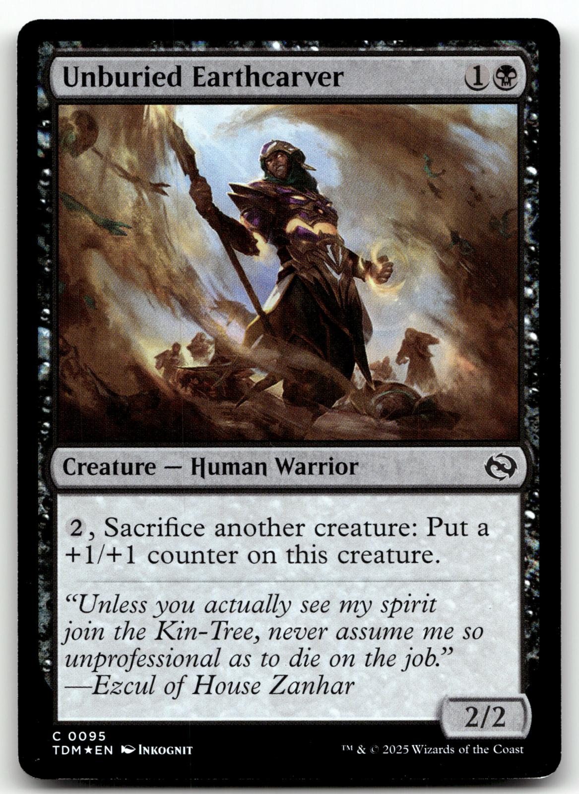 Unburied Earthcarver 95 Common Tarkir: Dragonstorm Magic: The Gathering Foil NM