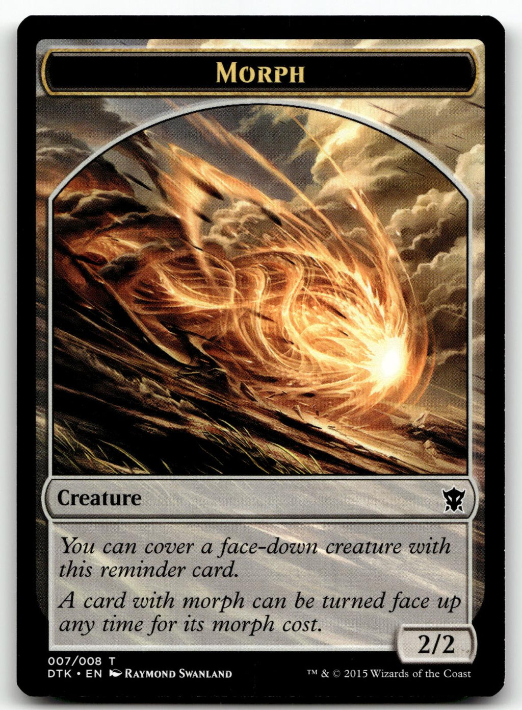 Morph Token 7 Token Dragons of Tarkir Magic: The Gathering Near Mint