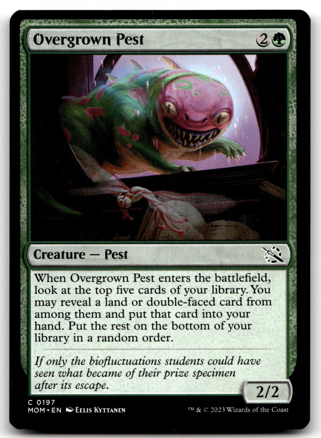 Overgrown Pest 197 Common March of the Machine Magic: The Gathering Near Mint