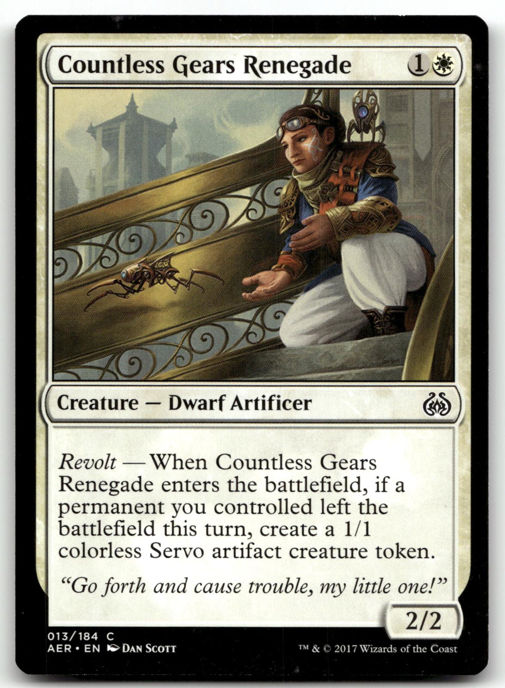 Countless Gears Renegade 13 Common Aether Revolt Magic: The Gathering Near Mint