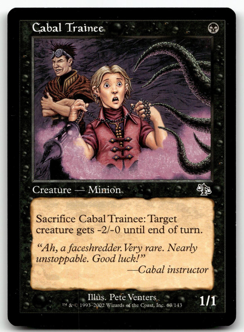 Cabal Trainee 63 Common Judgment Magic: The Gathering Near Mint