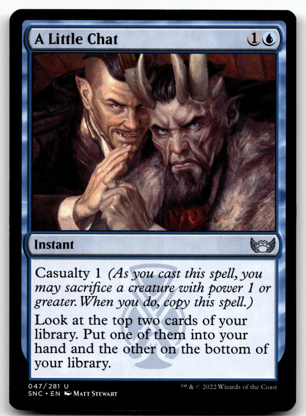 A Little Chat 47 Uncommon Streets of New Capenna Magic: The Gathering Near Mint