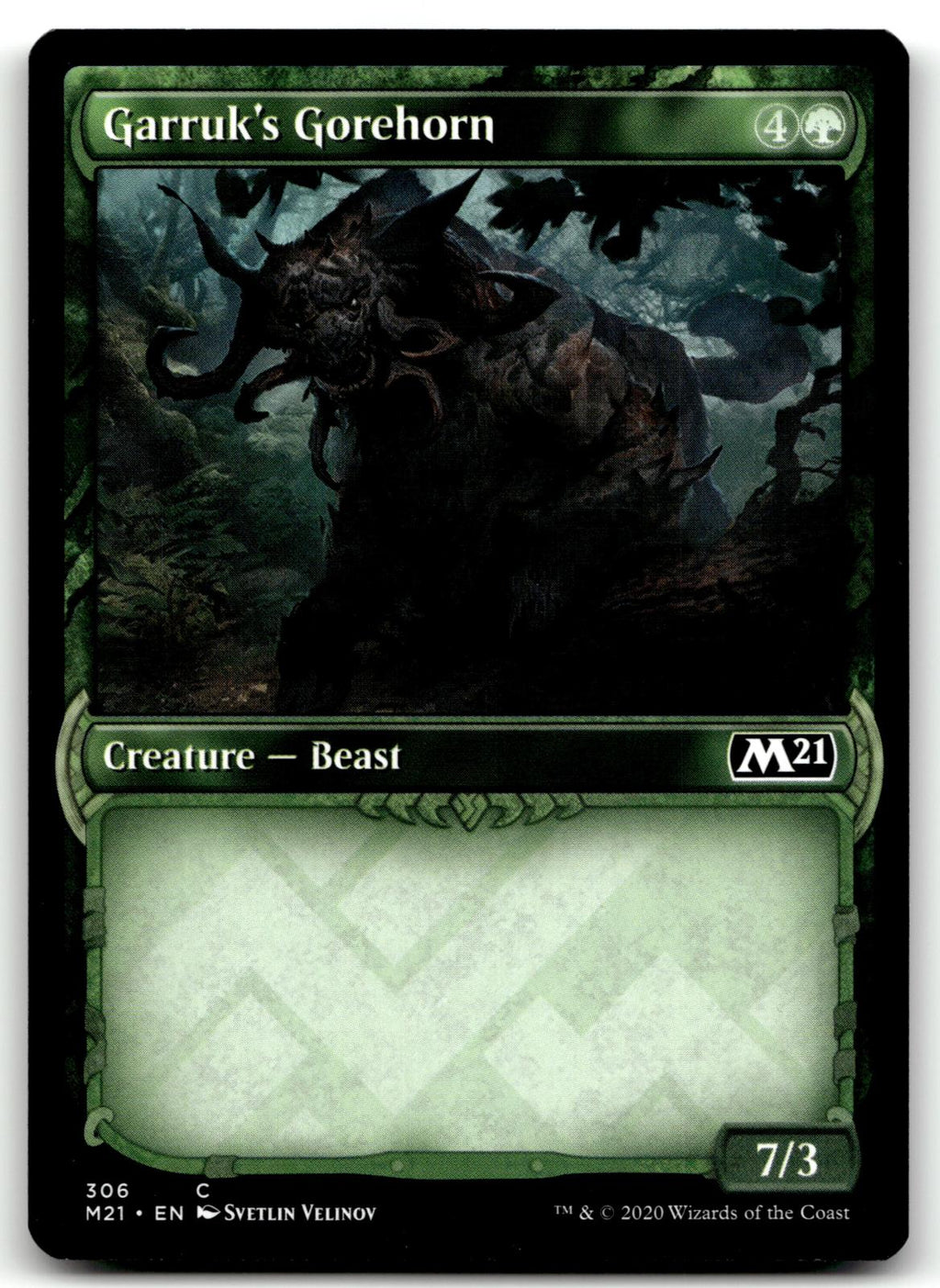 Garruk's Gorehorn (Showcase) 306 Common Core Set 2021 Magic: The Gathering NM