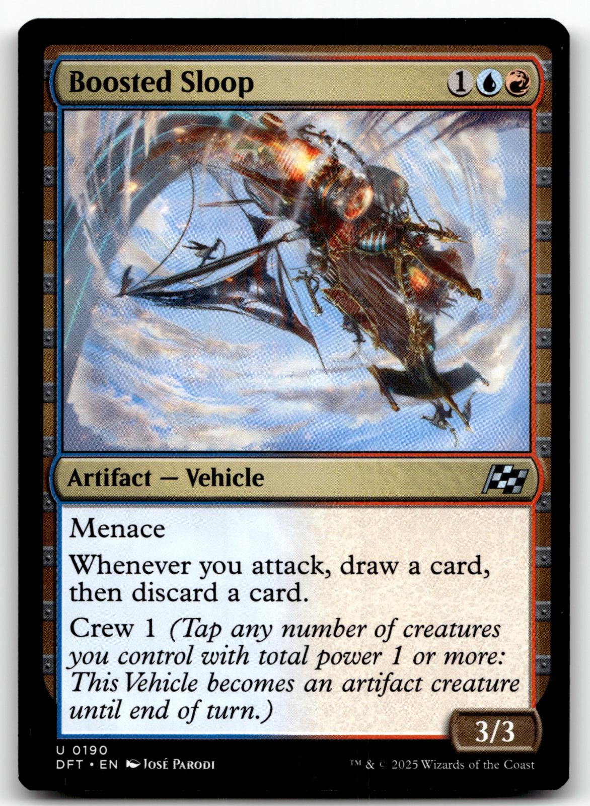 Boosted Sloop 190 Uncommon Aetherdrift Magic: The Gathering Near Mint